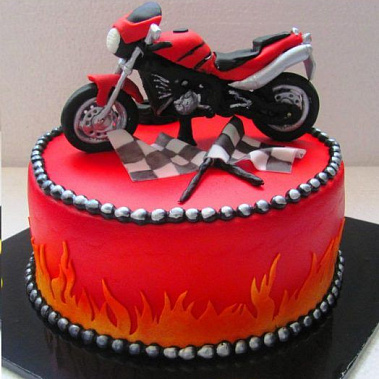 Торт красный мотоцикл купить - омск.сладкоежкин.рф