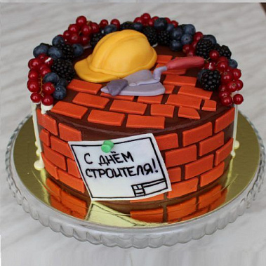 Торт подарок строителю купить - омск.сладкоежкин.рф